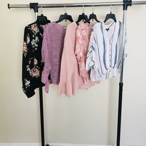 Floral Jacket, sweaters, and blouses